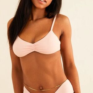 NWT‎ Dippin Daisys Britney Bikini Top in Peach Soze XL